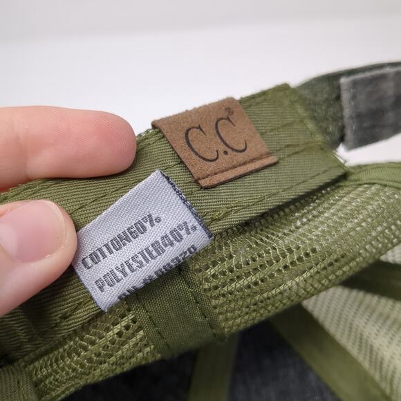 C.C Strapback Mesh Back Trucker Hat Multicolor One Size Outdoor Blank - Picture 9 of 9